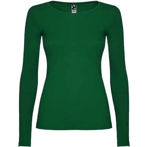 Camiseta unisex de manga larga Mod. EXTEME WOMAN (56) Verde Botella Talla S