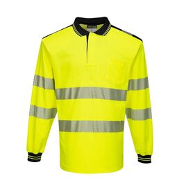   Polo A/V Mod. PW3 AMARILLO/NEGRO