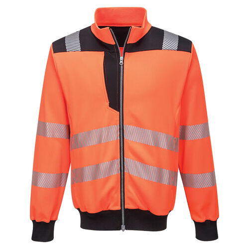 Sudadera de alta visibilidad PW3 Naranja Fluor / Negro Talla S