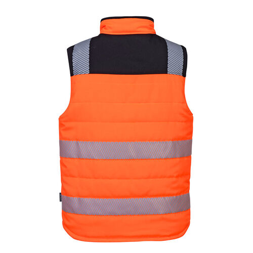 Chaleco de alta visibilidad reversible PW3 Naranja Fluor / Negro Talla S