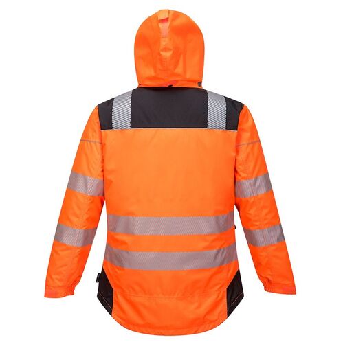 Chaqueta de invierno de alta visibilidad PW3 Naranja Fluor / Negro Talla XS