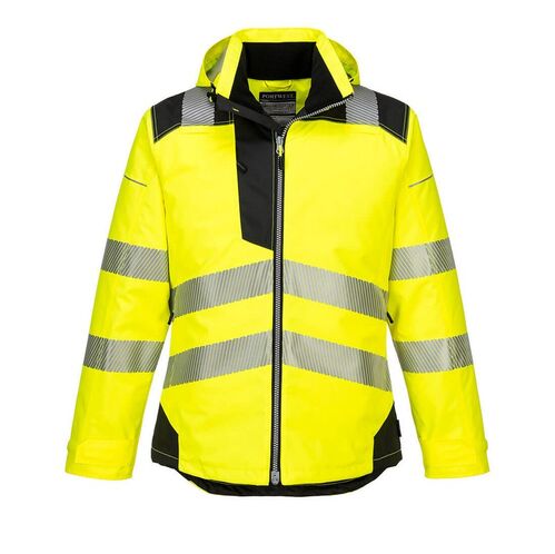 Chaqueta de invierno de alta visibilidad PW3 Amarillo Fluor / Negro Talla S