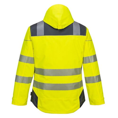 Chaqueta de invierno de alta visibilidad PW3 Amarillo Fluor / Gris Talla M