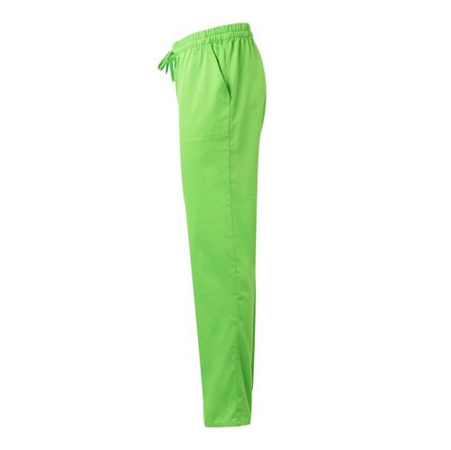 Pantaln sanitario con cierre de cintas Verde Lima (25) Talla 2