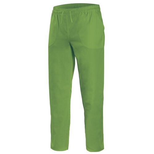 Pantaln sanitario con cierre de cintas Verde Lima (25) Talla 2