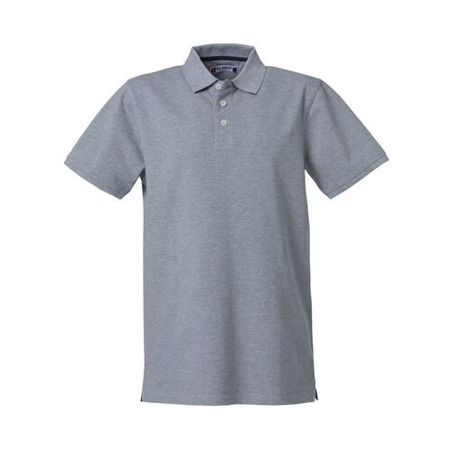 Polo de caballero Mod. HEAVY PREMIUM Gris jaspeado (95) Talla S