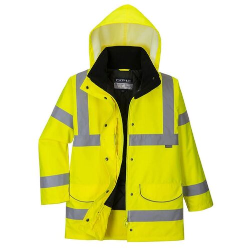 Parka de alta visibilidad para mujer Mod. TRAFFIC Amarillo Fluor Talla XS