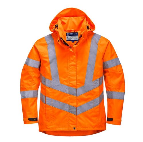 Chubasquero de alta visibilidad para mujer Mod. LW70 Naranja Fluor Talla S