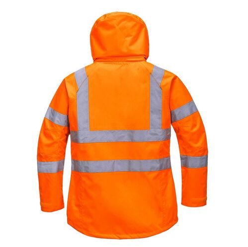 Chubasquero de alta visibilidad para mujer Mod. LW70 Naranja Fluor Talla S