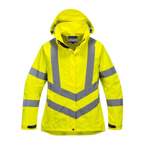 Chubasquero de alta visibilidad para mujer Mod. LW70 Amarillo Fluor Talla XS