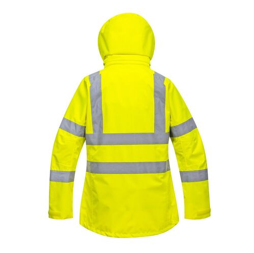 Chubasquero de alta visibilidad para mujer Mod. LW70 Amarillo Fluor Talla XS