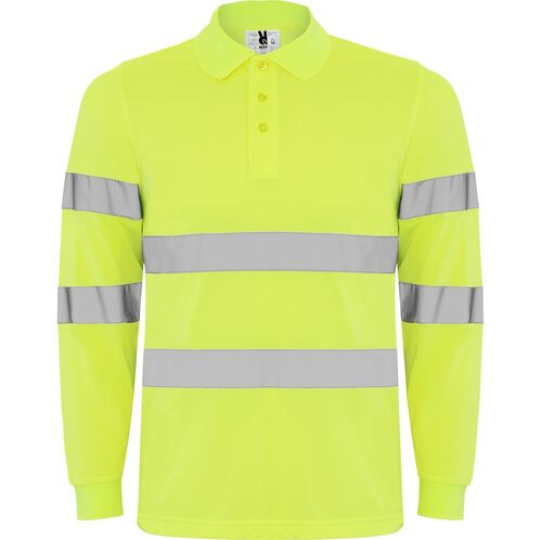 Polo de alta visibilidad Mod. POLARIS LS Amarillo Fluor Talla XXL