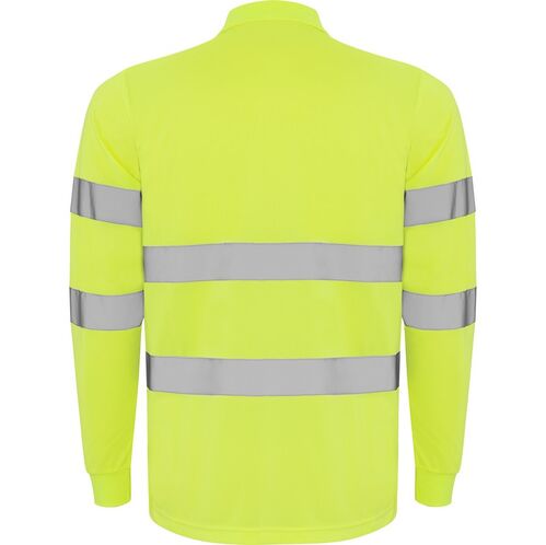 Polo de alta visibilidad Mod. POLARIS LS Amarillo Fluor Talla XXL