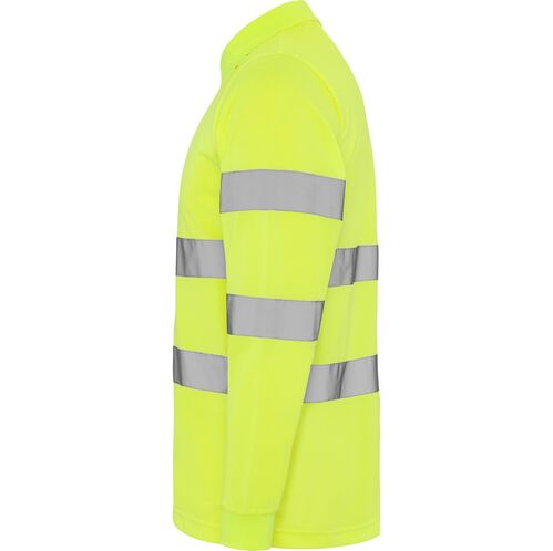 Polo de alta visibilidad Mod. POLARIS LS Amarillo Fluor Talla XXL