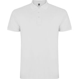 Polo unisex Mod. STAR BLANCO