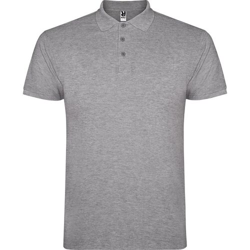 Polo de hombre de manga corta Mod. STAR (58) Gris Vigor  Talla XXL