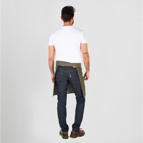 Delantal sin peto Mod. JORDANIA (824) Vaquero Verde Musgo Talla Única