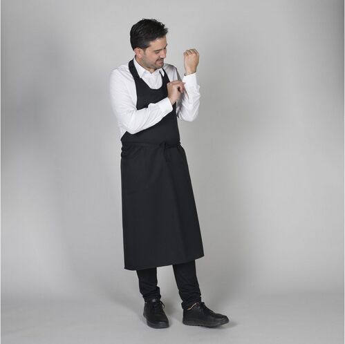 Delantal con peto Mod. SOMMELIER (001) Negro Talla Única