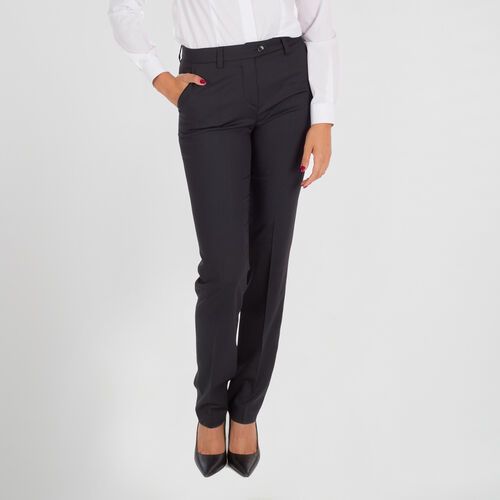 Pantaln de traje para mujer Mod. TRIVIAL (001) Negro Talla 38