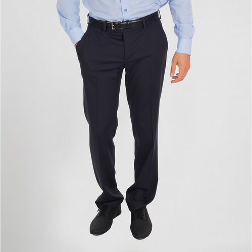 Pantalón de hombre sin pinzas Serie CONFORT (104) Marino Talla 36