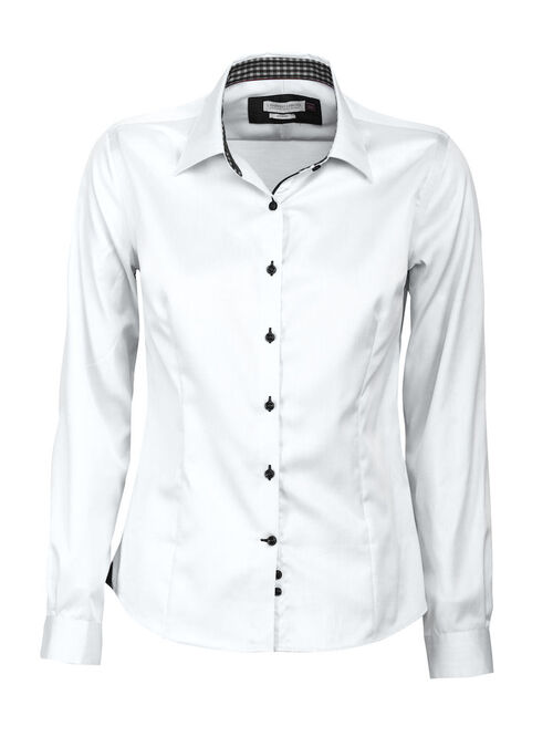 Camisa de seora Mod. RED BOW 20 WOMAN (109) White/Black Talla XS