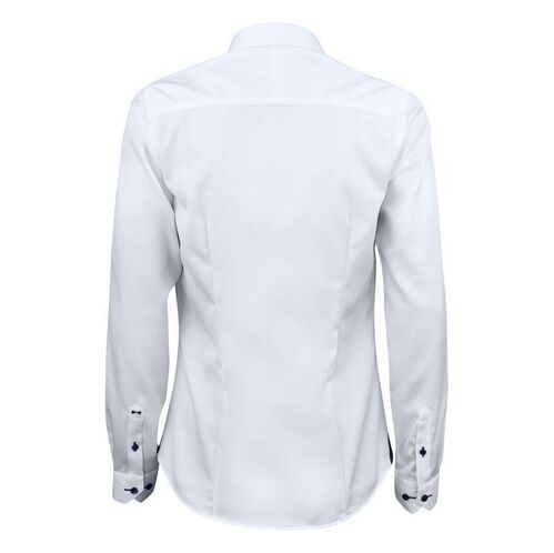 Camisa de señora Mod. RED BOW 20 WOMAN (1066) White/Navy Talla XL