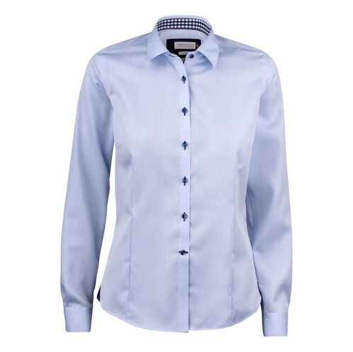 Camisa de seora Mod. RED BOW 20 WOMAN (5066) Sky blue/Navy Talla XS