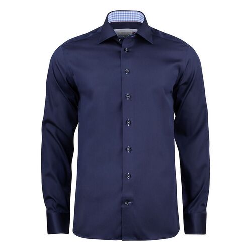 Camisa de caballero Mod. RED BOW 20 SLIM (605) Navy/Sky blue Talla S