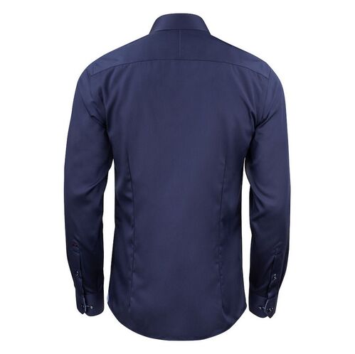 Camisa de caballero Mod. RED BOW 20 SLIM (605) Navy/Sky blue Talla S
