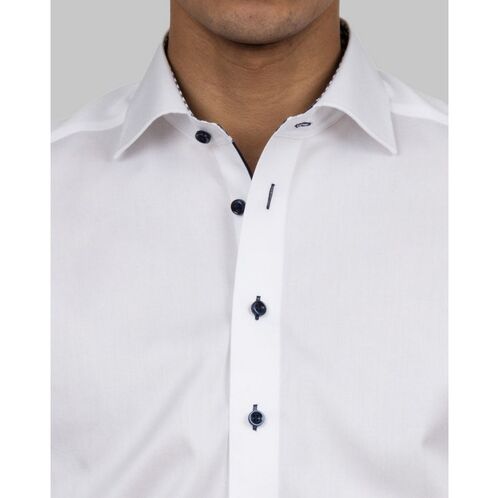 Camisa de caballero Mod. RED BOW 20 SLIM (1066) White/Navy Talla S