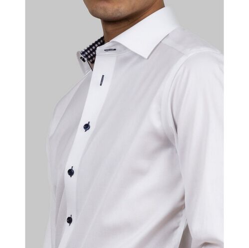 Camisa de caballero Mod. RED BOW 20 SLIM (1066) White/Navy Talla S