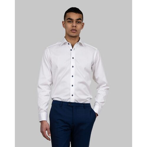 Camisa de caballero Mod. RED BOW 20 SLIM (1066) White/Navy Talla S