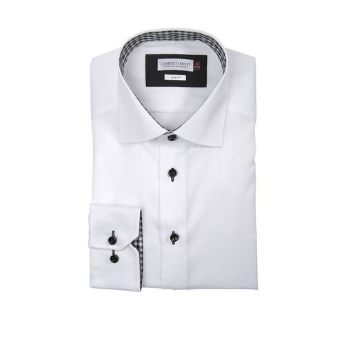 Camisa de caballero Mod. RED BOW 20 SLIM (109) White/Black Talla S