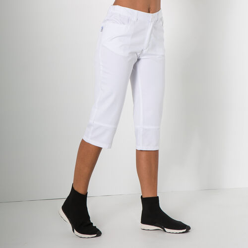Pantalón de pirata de mujer (101) Blanco Talla XS