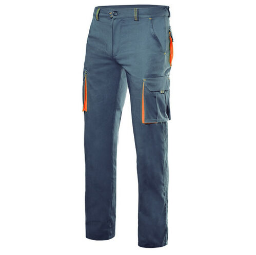 Pantalón elastico bicolor Mod. 103024S Gris/Naranja Talla 36