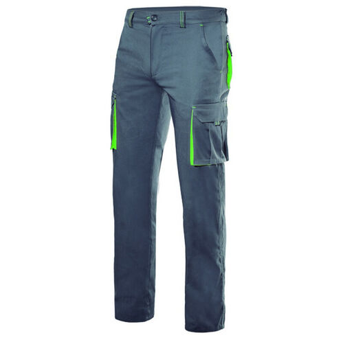 Pantaln elastico bicolor Mod. 103024S Gris / Verde Lima Talla 36