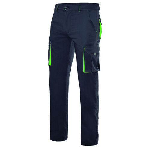 Pantalón elastico bicolor Mod. 103024S Negro (0) / Verde Lima (25) Talla 36