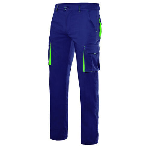 Pantaln elastico bicolor Mod. 103024S Azul Marino / Verde Lima Talla 36