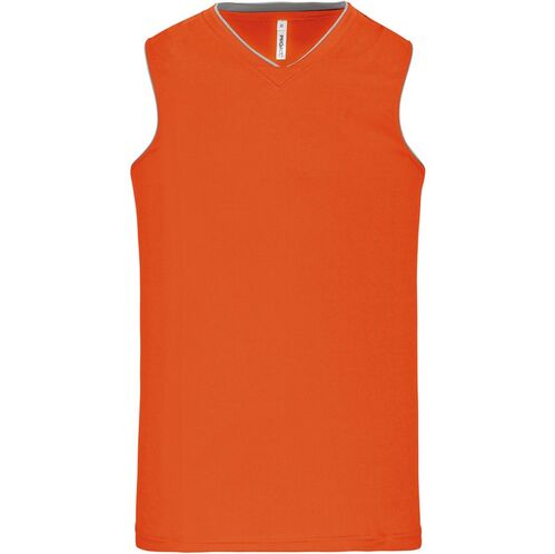 Camiseta de baloncesto para nios Mod. PROACT Naranja Talla 6/8