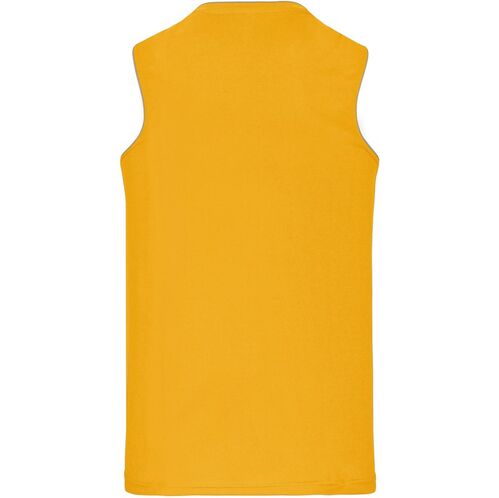 Camiseta de baloncesto para nios Mod. PROACT Amarillo Talla 6/8