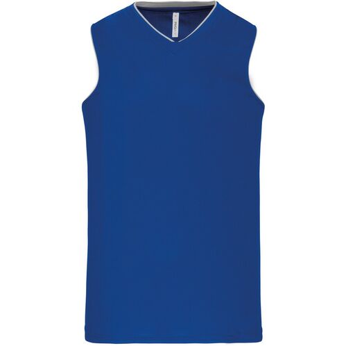 Camiseta de baloncesto para nios Mod. PROACT Azul Royal Talla 10/12