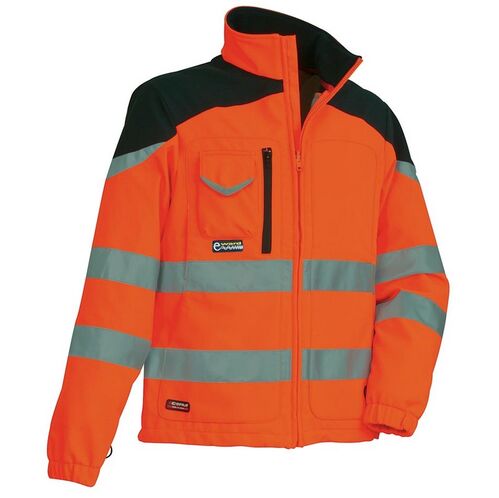 Softshell de alta visibilidad con WINDSTOPPER Mod. NANSEN Naranja Fluor Talla 46