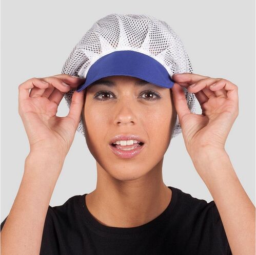 Cofia de rejilla con visera de color  (103) Azulina Talla Única