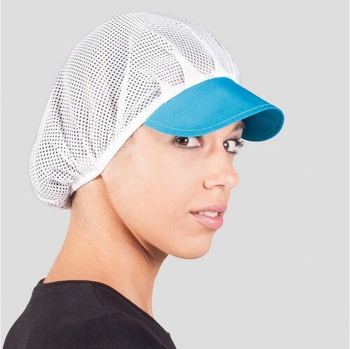 Cofia de rejilla con visera de color (115) Turquesa Talla Única