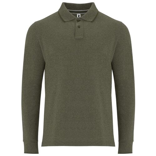 Polo de manga larga Mod. DYLAN (153) Verde militar oscuro vigore Talla S
