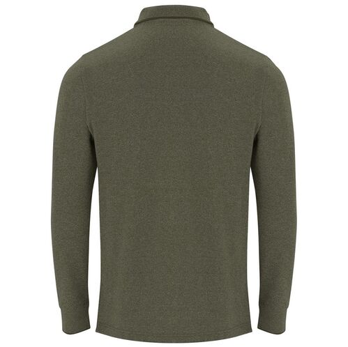 Polo de manga larga Mod. DYLAN (153) Verde militar oscuro vigore Talla S