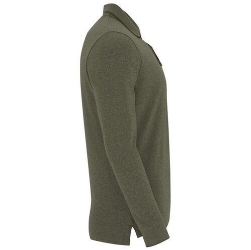 Polo de manga larga Mod. DYLAN (153) Verde militar oscuro vigore Talla S
