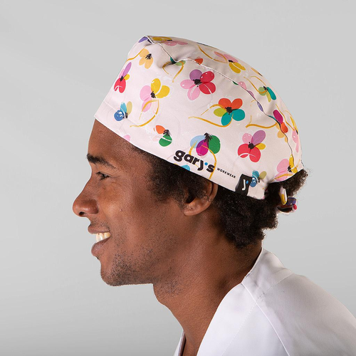 Gorro de tiras de microfibra (2886) Flores Arco Iris Talla Única