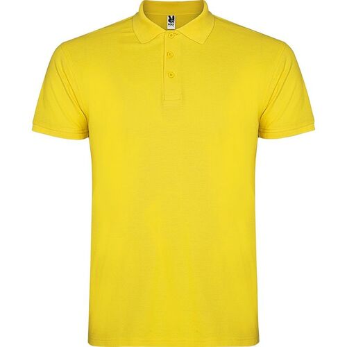 Polo de hombre de manga corta Mod. STAR KIDS (03) Amarillo  Talla 1/2