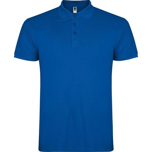 Polo de hombre de manga corta Mod. STAR KIDS (05) Azul Royal Talla 7/8